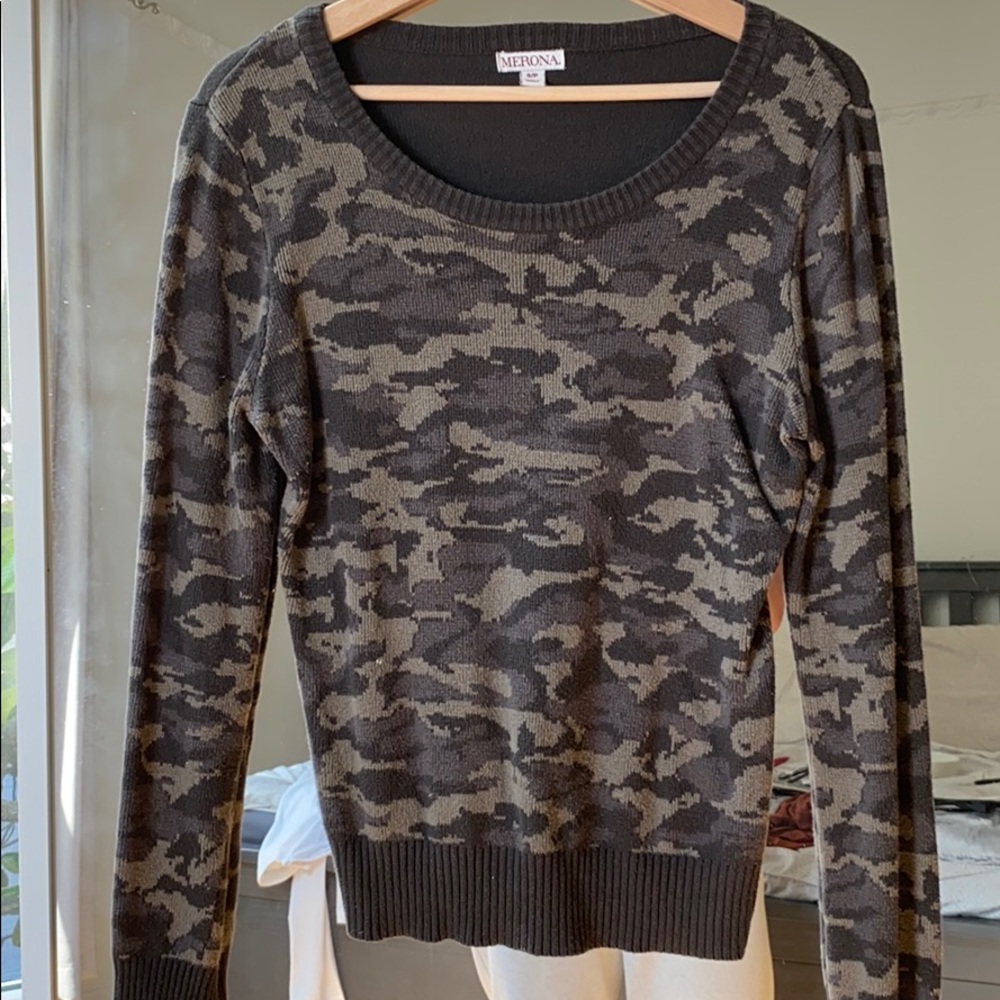 Camo sweater